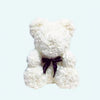 Peluche ours en fleurs Blanche