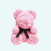 Peluche ours en fleurs rose