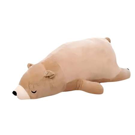 Peluche ours marron qui dort