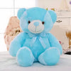 Peluche ours oreiller LED bleue