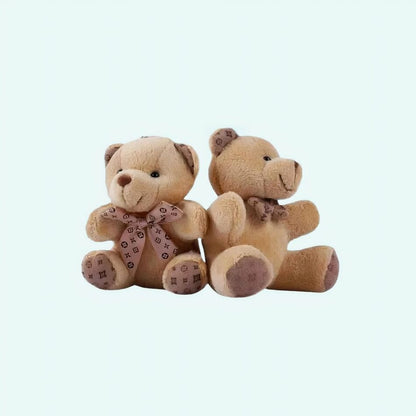 Peluche ours porte-clés marron