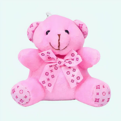 Peluche ours porte-clés rose