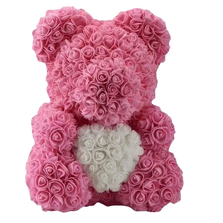 Peluche ours roses roses