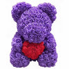 Peluche ours roses violettes