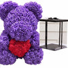 Peluche ours roses violettes coffret collector