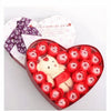 Peluche ours rouge coffret amour