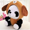 Peluche panda déguisé en chien