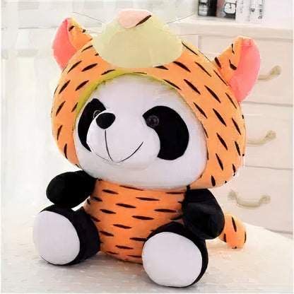 Peluche panda déguisé en tigre
