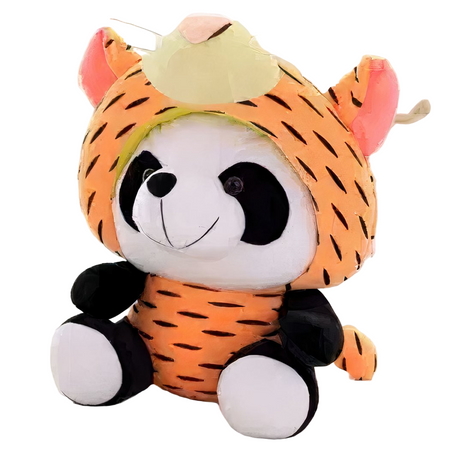 Peluche panda déguisé en tigre