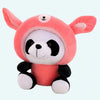 Peluche panda déguisé en lapin