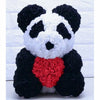 Peluche panda rose rouge