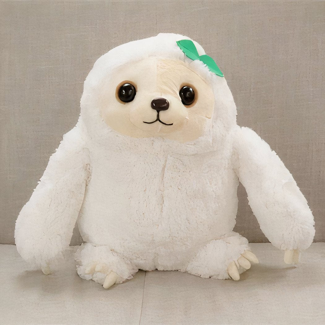Peluche paresseux très mignon blanc