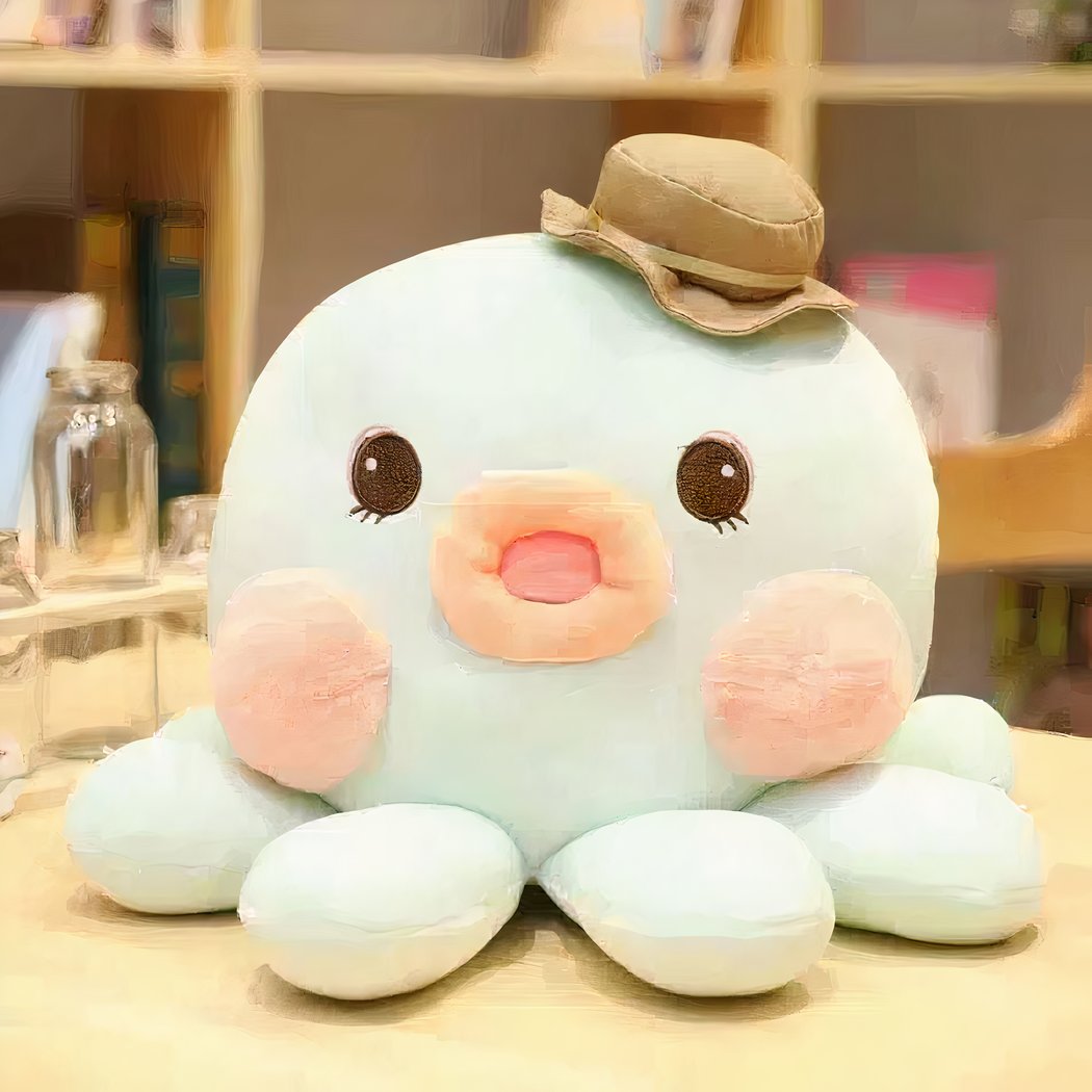 Peluche pieuvre Kawaii