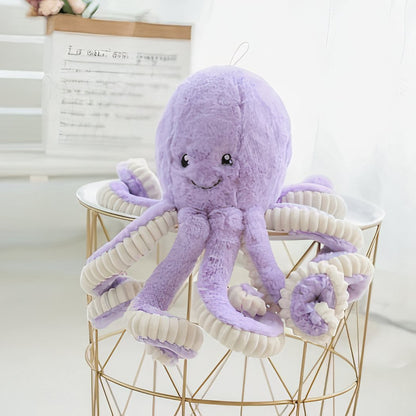 Peluche pieuvre violette super mignonne