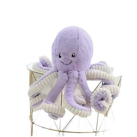Peluche pieuvre violette super mignonne