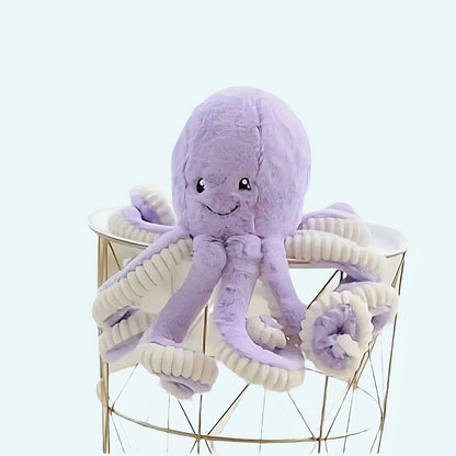 Peluche pieuvre violette super mignonne