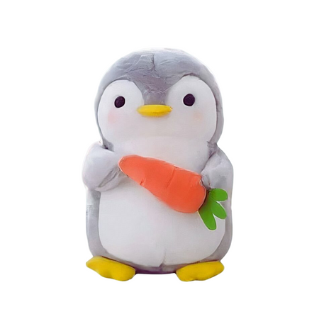Peluche pingouin carotte