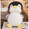 Peluche pingouin noir souriant