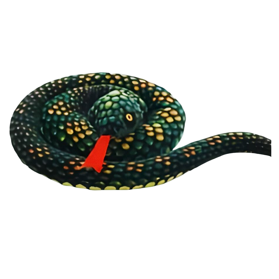 Peluche python vert