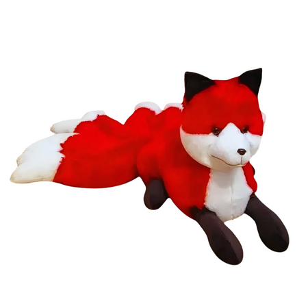 Peluche renard rouge à poil doux