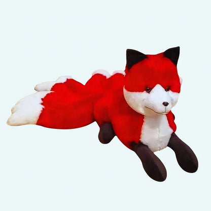 Peluche renard rouge à poil doux