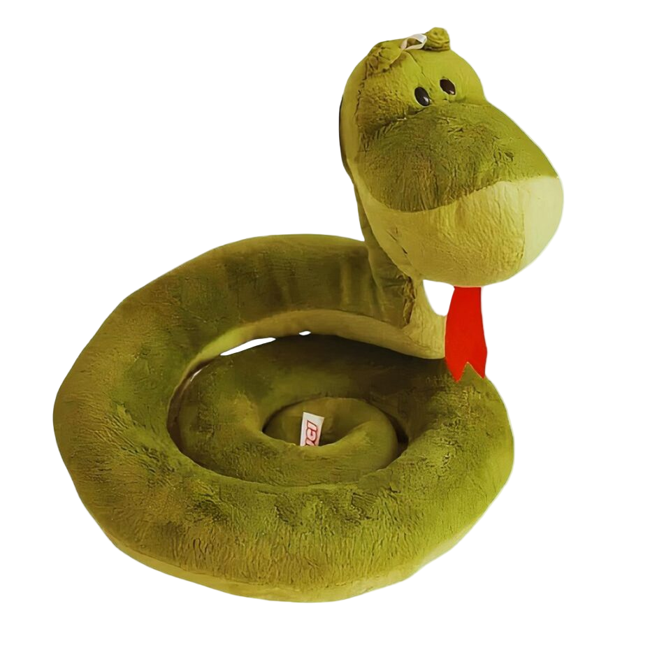 Peluche serpent à sonnette