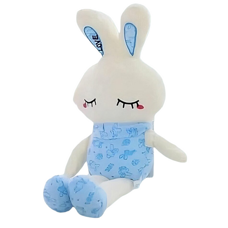 Peluche lapin bleu lumineux
