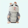 Peluche Hamster gris parlant