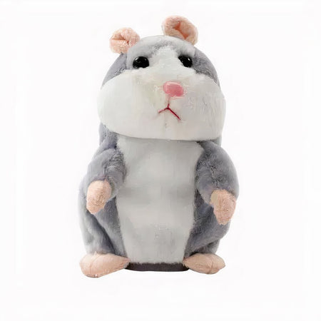 Peluche Hamster gris parlant