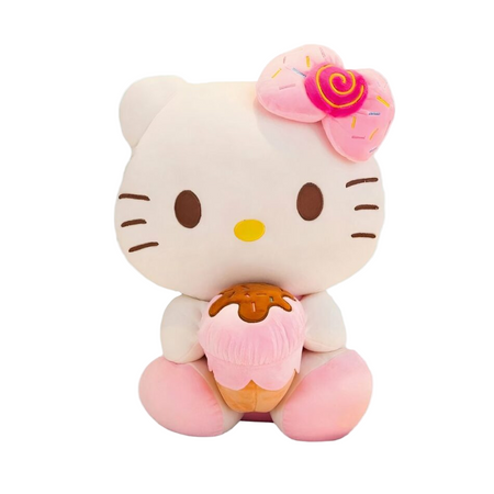Peluche Hello Kitty avec une glace