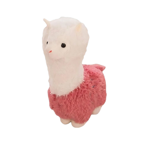 Peluche Lama alpaga rose