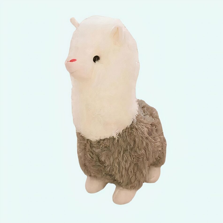 Peluche Lama alpaga marron