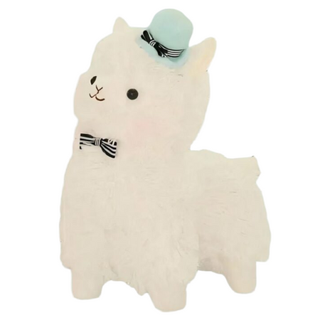 Peluche Monsieur Lama bleu