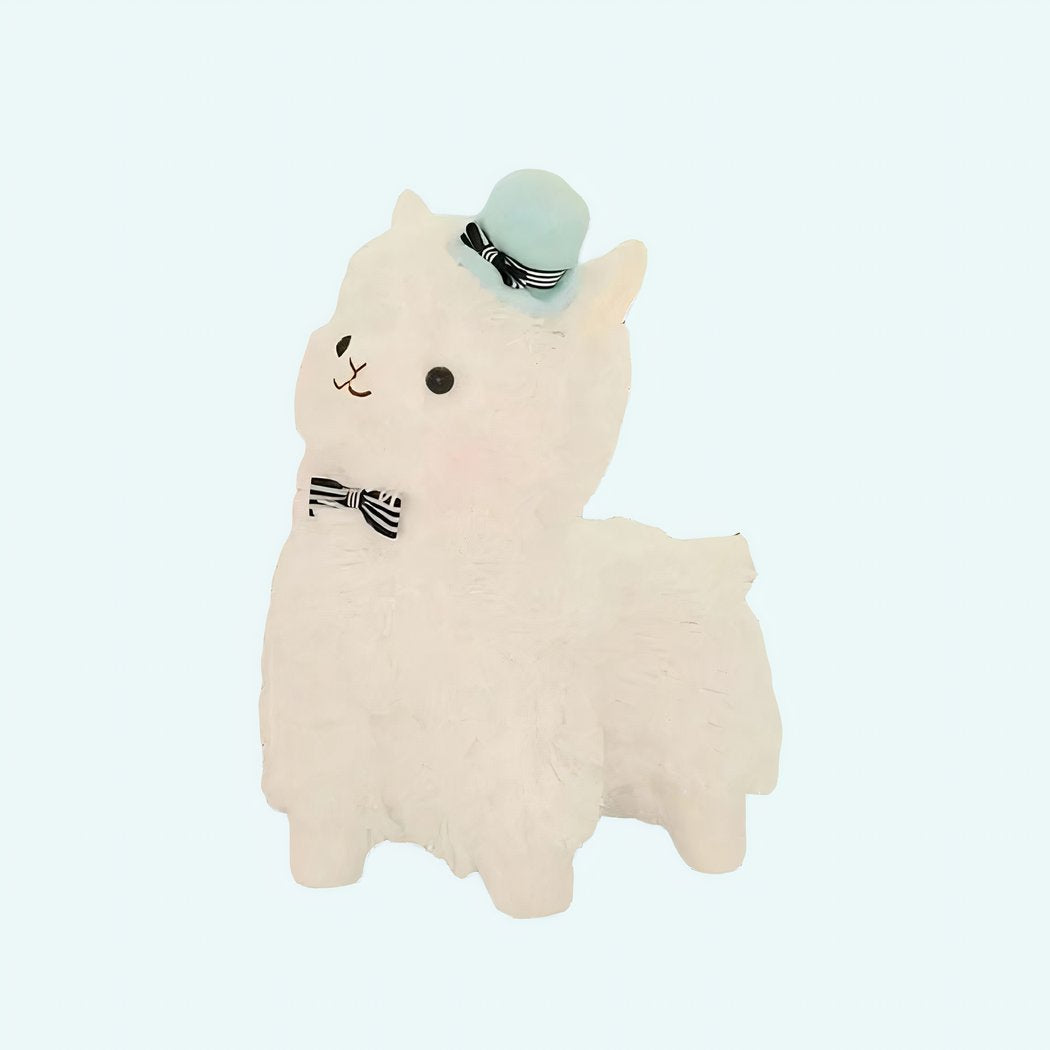 Peluche Monsieur Lama bleu
