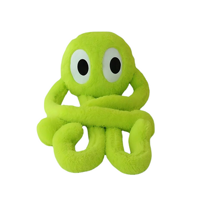 Peluche adorable de pieuvre géante verte