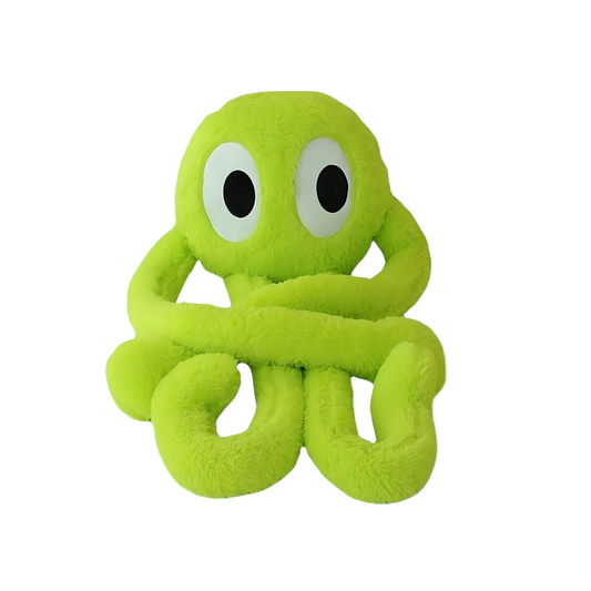 Peluche adorable de pieuvre géante verte