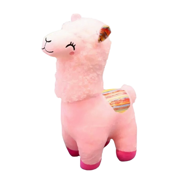 Peluche alpaga souriant et coloré