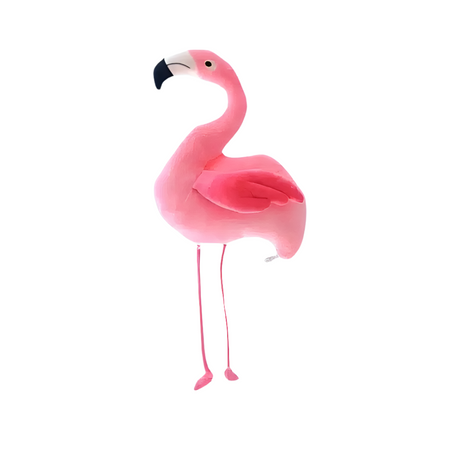 Peluche flamant rose tout doux