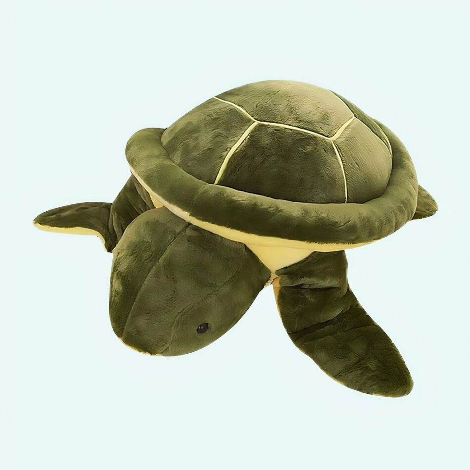 Peluche géante de tortue verte