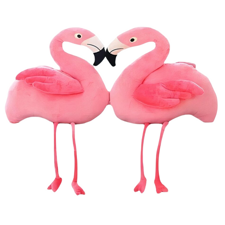 Peluche géante flamant rose