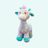Peluche girafe arc-en-ciel