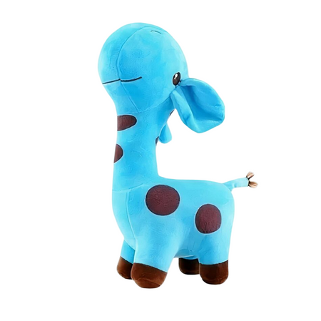 Peluche girafe toute mignonne bleue