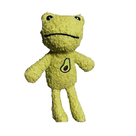 Peluche grenouille avec avocat