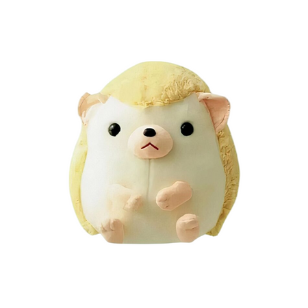 Peluche hérisson adorable jaune