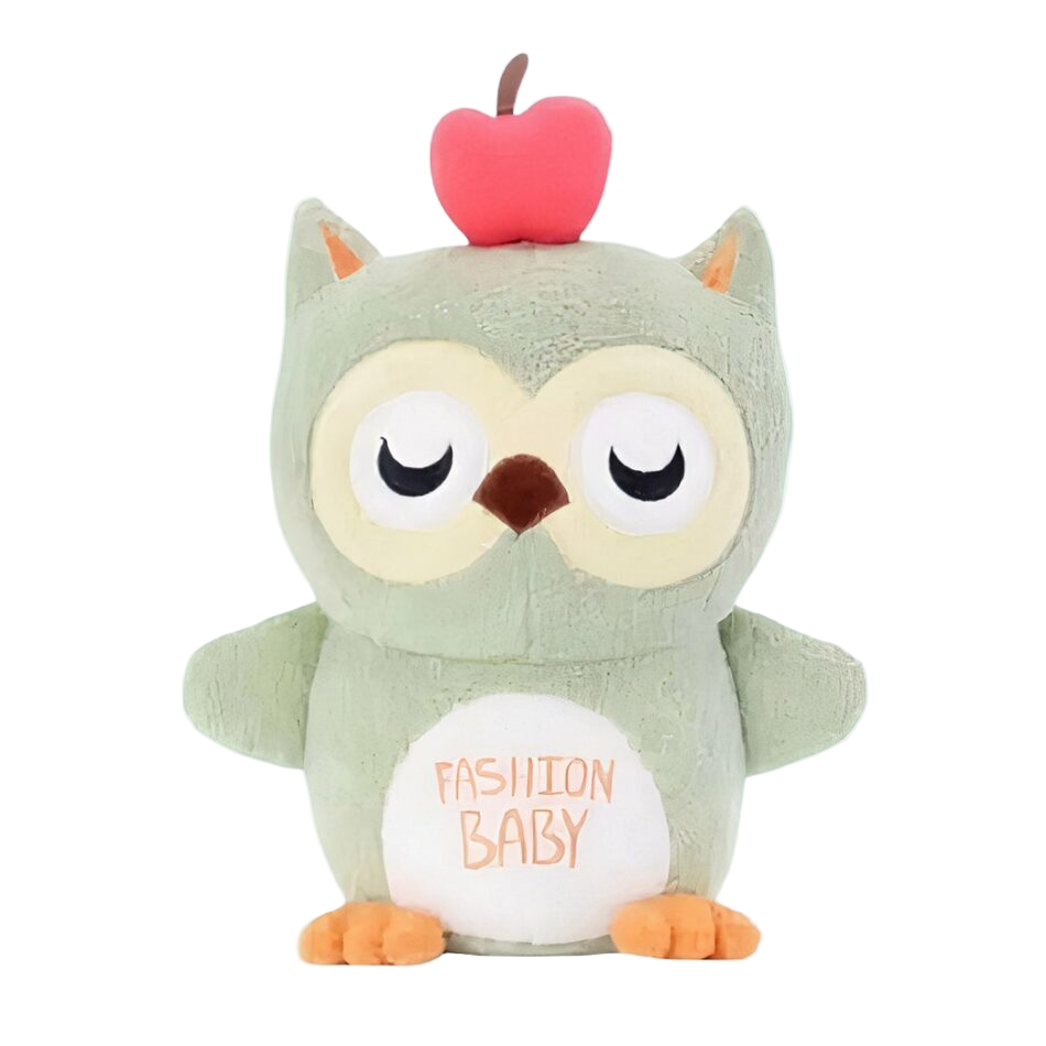 Peluche hibou gris trop mignon