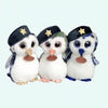 Peluche hibou militaire vert