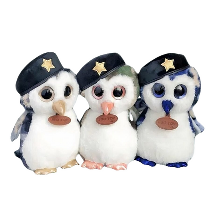 Peluche hibou militaire vert