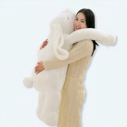 Peluche lapin blanc géant
