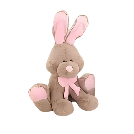 Peluche lapin marron géant