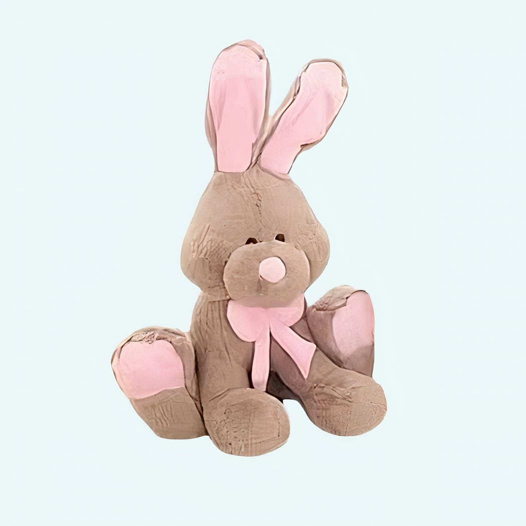 Peluche lapin marron géant